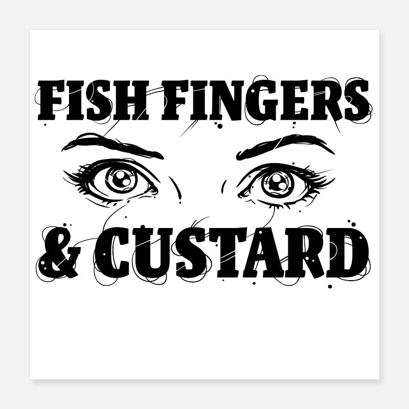 Doigts de poisson Poster 40 x 40 cm
