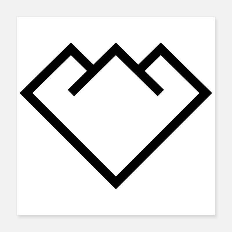 Mountain Poster 16" x 16" (40x40 cm)