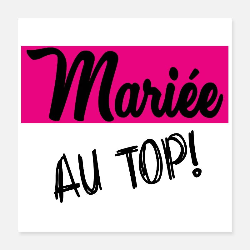 TEAM MARIEE. FUTURE MARIEE Poster 40 x 40 cm