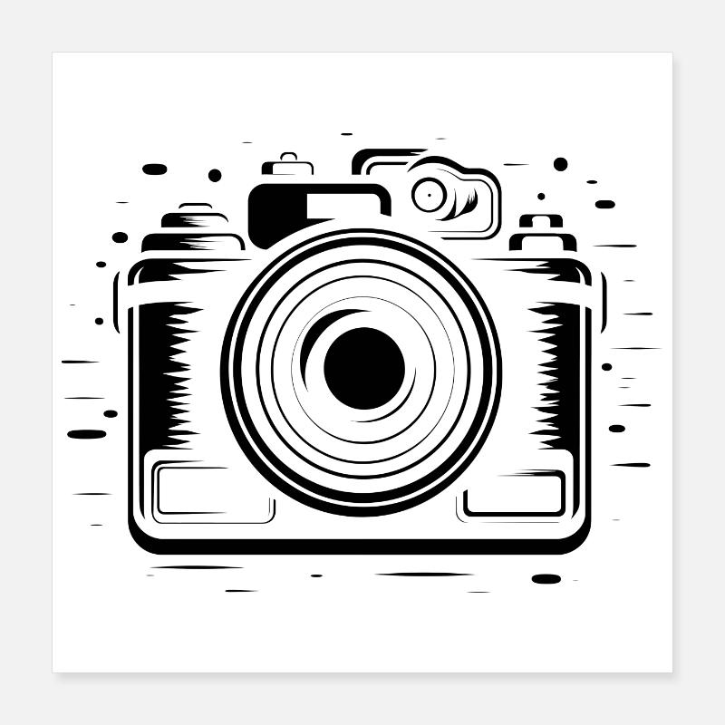 Kamera Poster 40x40 cm