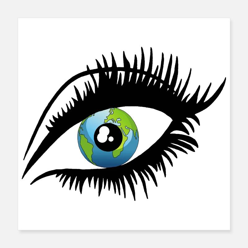 Ein weiterer Blick auf die Welt Poster 40x40 cm