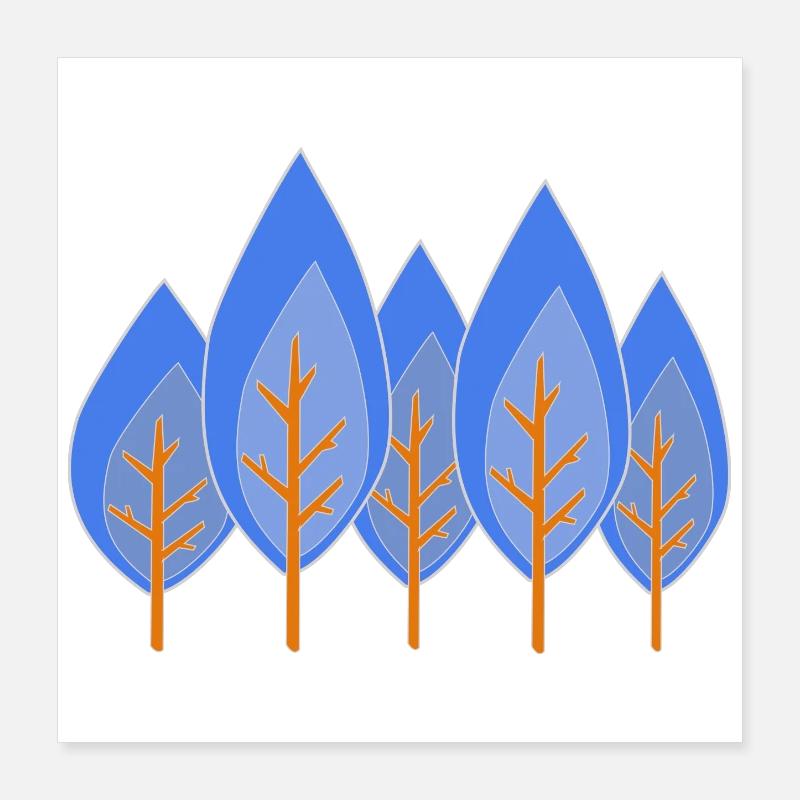 Trees Poster 16" x 16" (40x40 cm)