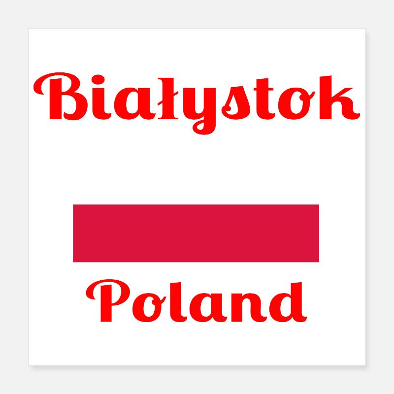Białystok, Pologne - Imprimés élégants Poster 40 x 40 cm