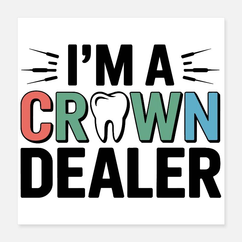  Dental Lab Technician Tools Design  Poster 16" x 16" (40x40 cm)