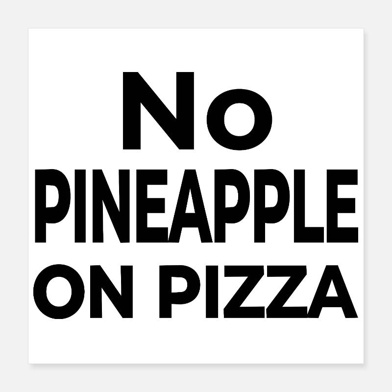 Pizza Poster 40x40 cm