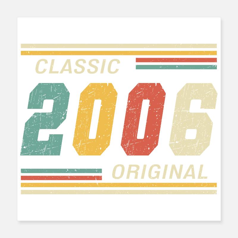 2006 - Original classique Poster 40 x 40 cm