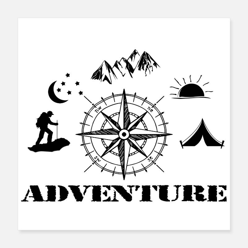 Adventure Poster 16" x 16" (40x40 cm)