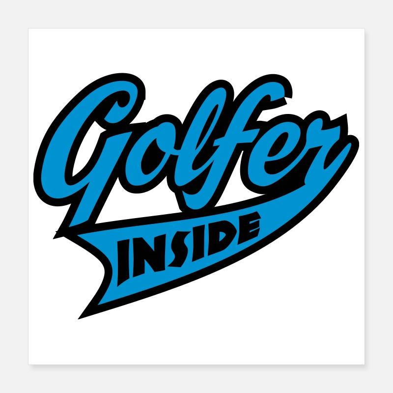 Golf Poster 40x40 cm