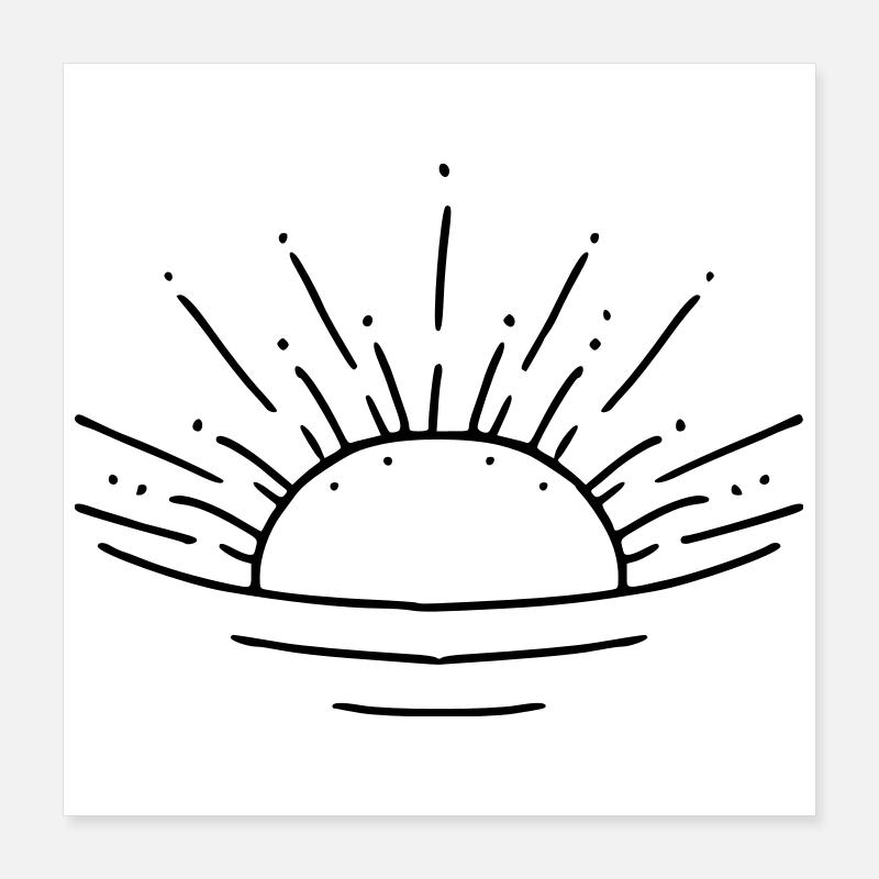 Sunrise Poster 16" x 16" (40x40 cm)