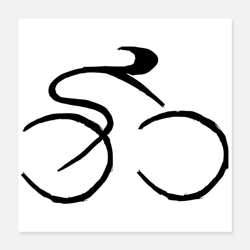 Fahrrad Poster 40x40 cm