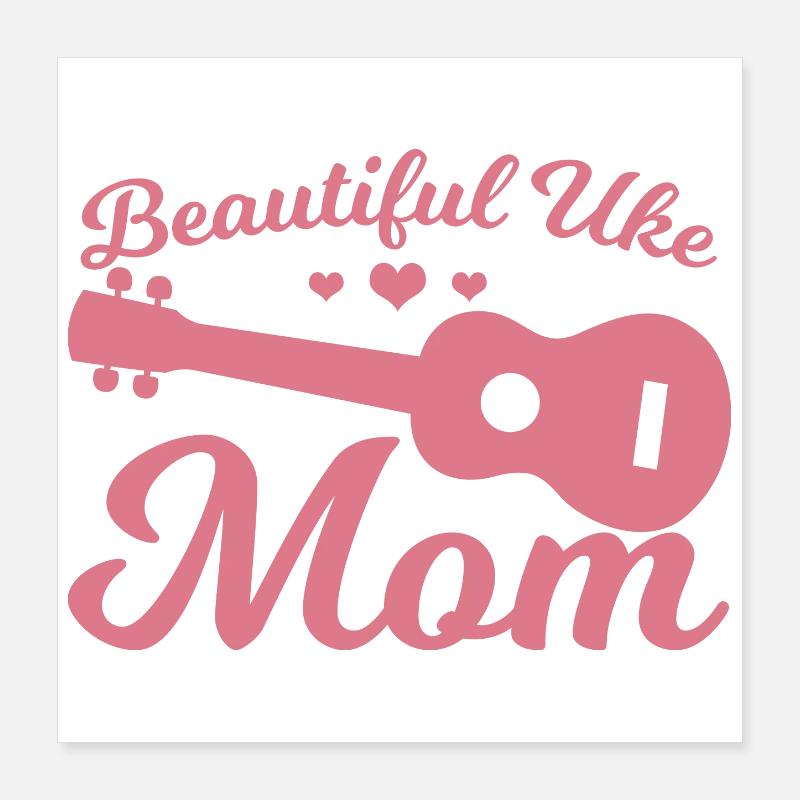 Uke Mama Poster 40 x 40 cm