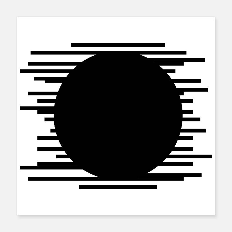 Minimalist Lines pattern design Poster 16" x 16" (40x40 cm)