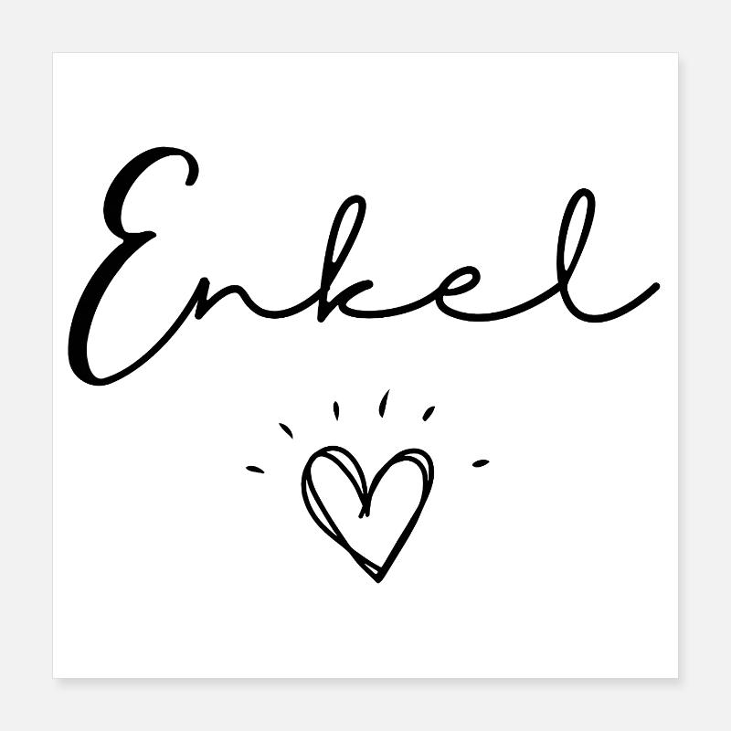Enkel Poster 40x40 cm