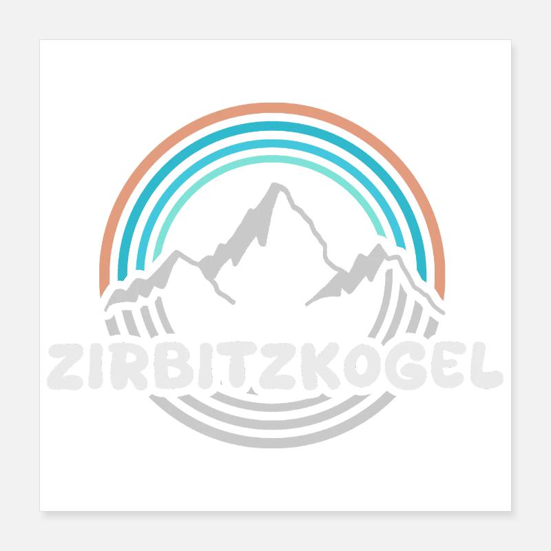 Zirbitzkogel als Berg Poster 40x40 cm
