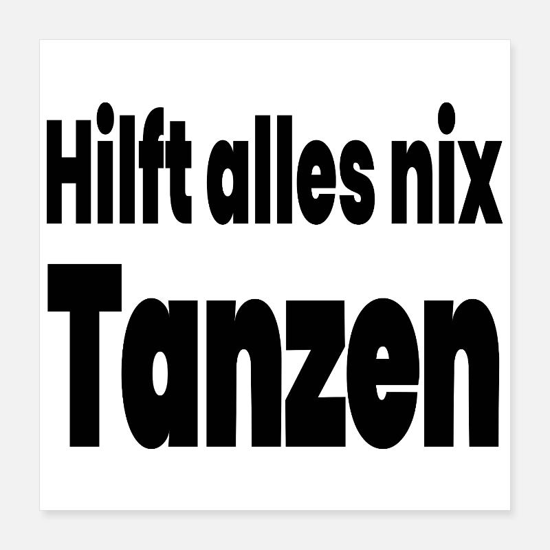 Dance Poster 16" x 16" (40x40 cm)