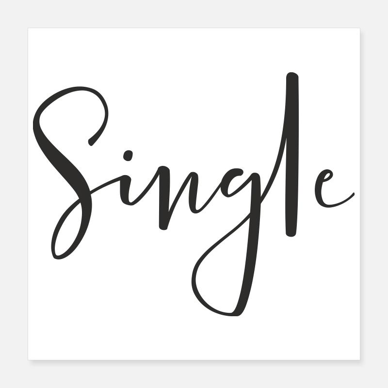Simple – Conception de texte à déclaration cool Poster 40 x 40 cm