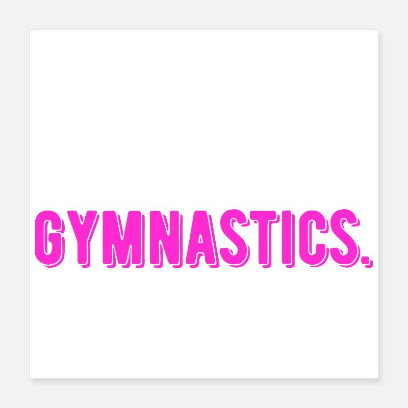 Manger Dormir Gymnastique Répéter Poster 40 x 40 cm