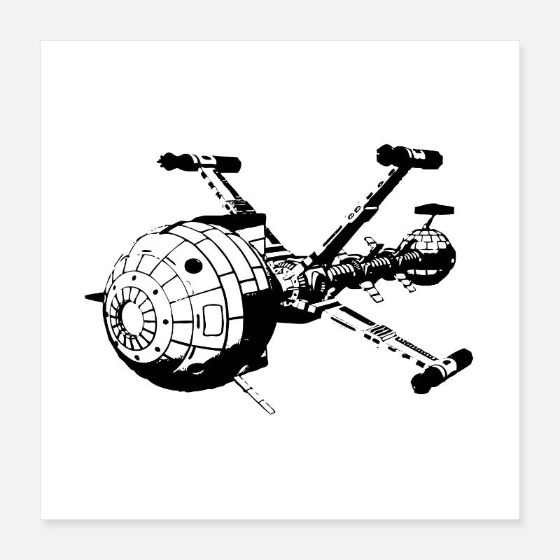 Captain Future - Comet Poster 40x40 cm