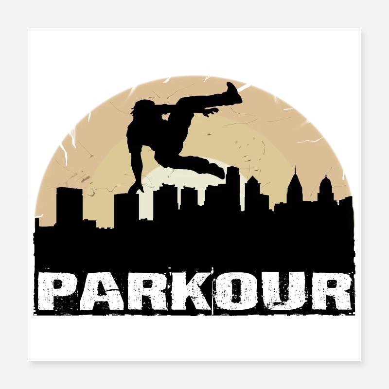Parkour Poster 40x40 cm