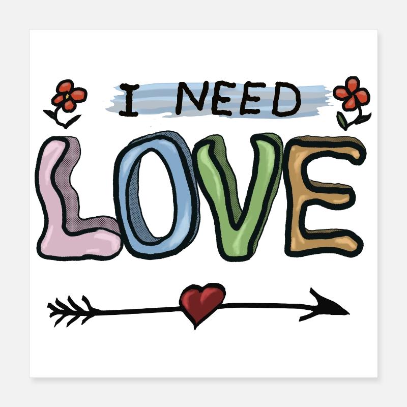 Love Poster 16" x 16" (40x40 cm)