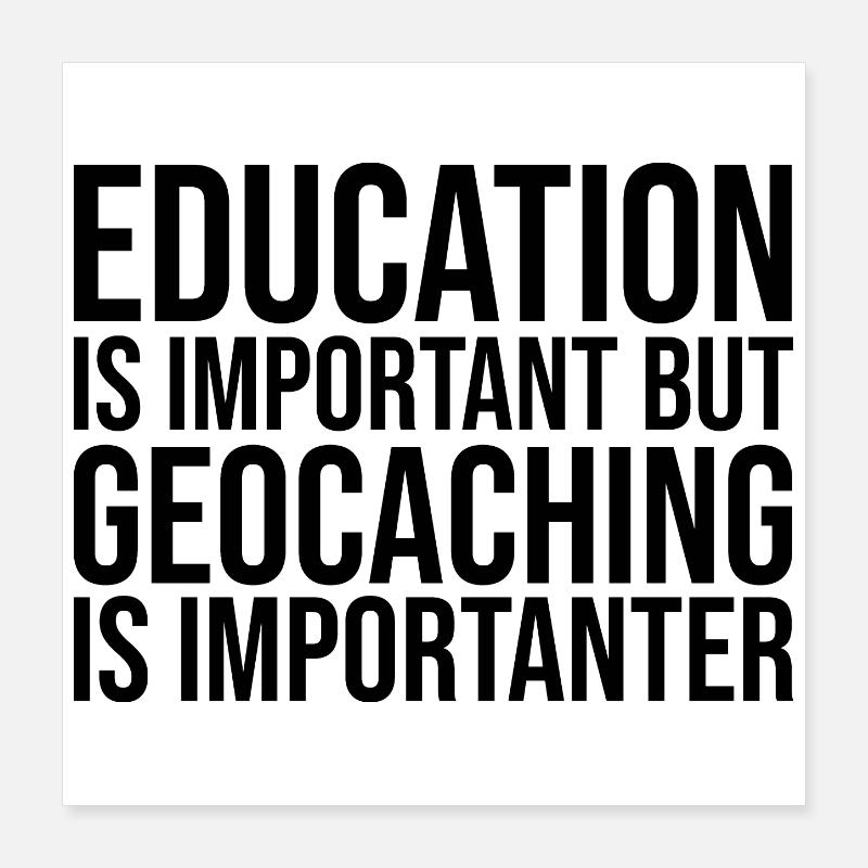 Geocache Poster 40x40 cm