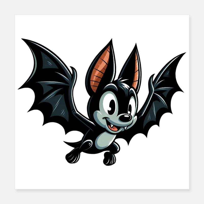 Chauve-souris Poster 40 x 40 cm