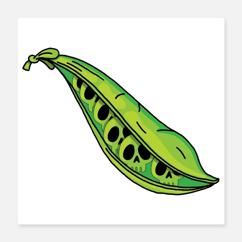 Pea skulls Poster 16" x 16" (40x40 cm)