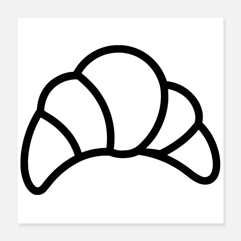 Halbmond Poster 40x40 cm