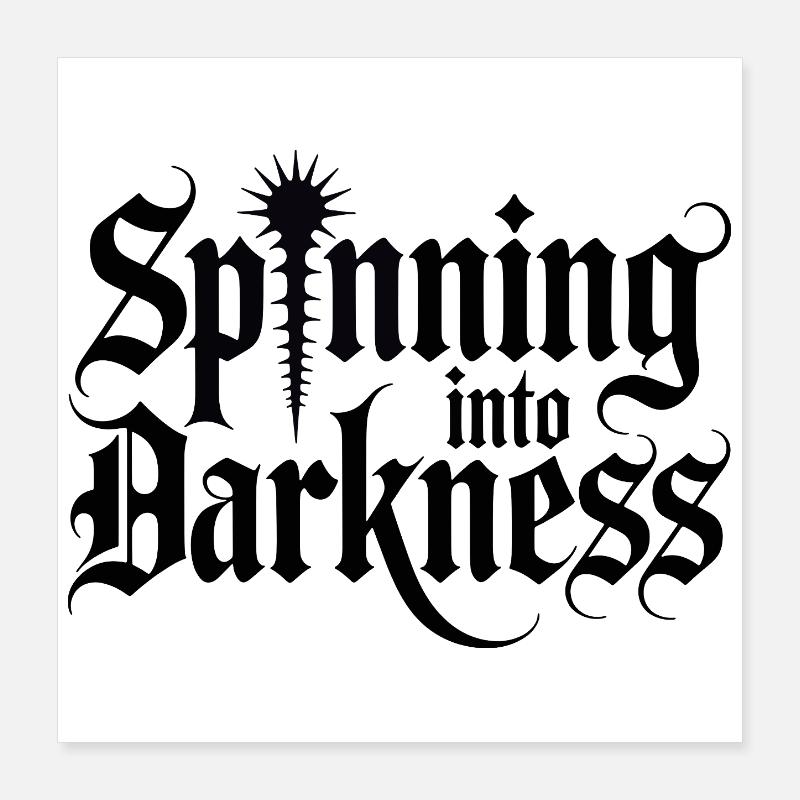 Typographie de la conception de fuseaux Poster 40 x 40 cm