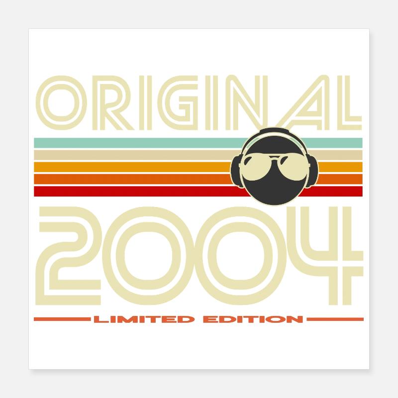 Original 2004 édition limitée Poster 40 x 40 cm