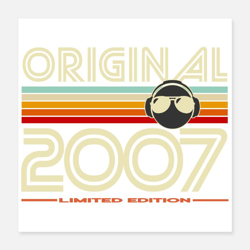 Originale Retro-Edition 2007 Poster 40x40 cm