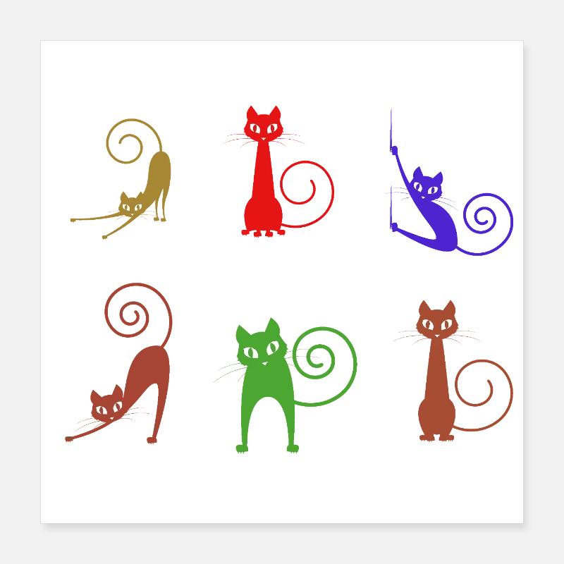 feline Poster 16" x 16" (40x40 cm)