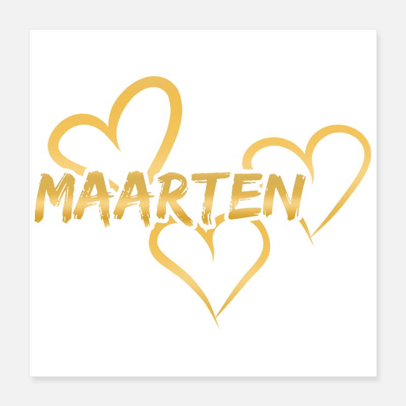 Vorname Maarten Poster 40x40 cm