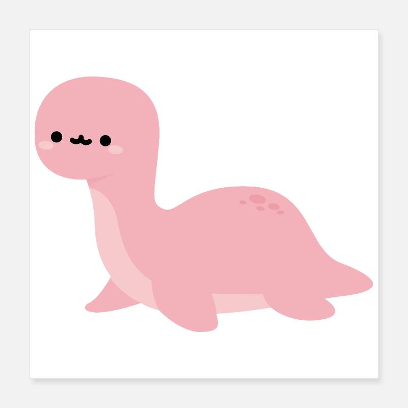 Brontosaurus Harmonica Poster 40 x 40 cm