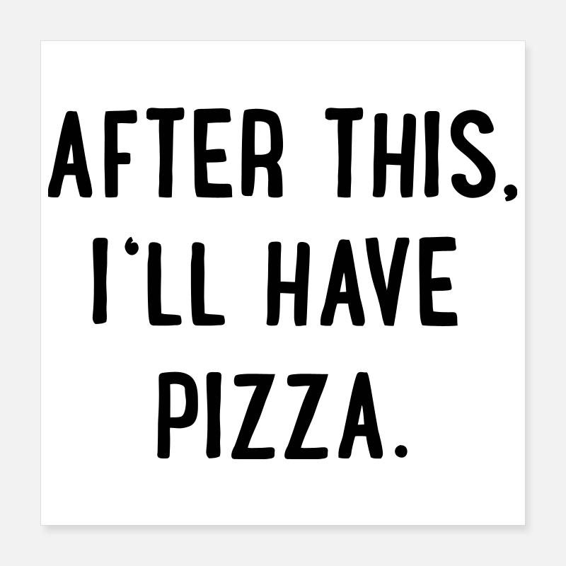 Pizza Poster 40x40 cm