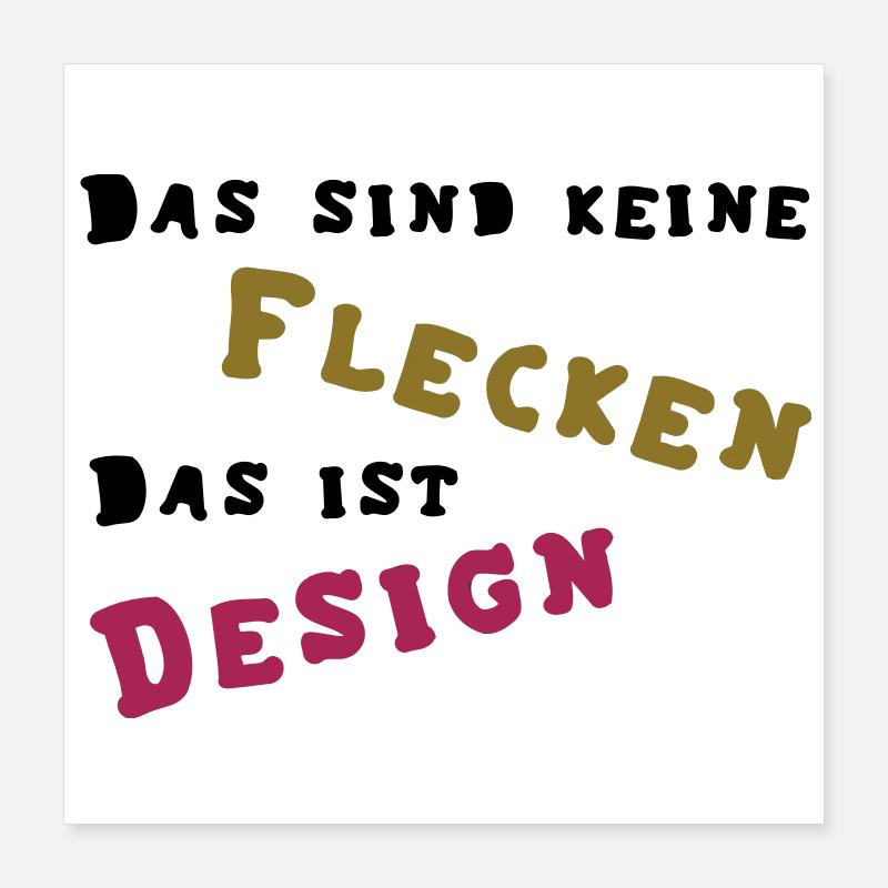 Flecken - Design Poster 40x40 cm