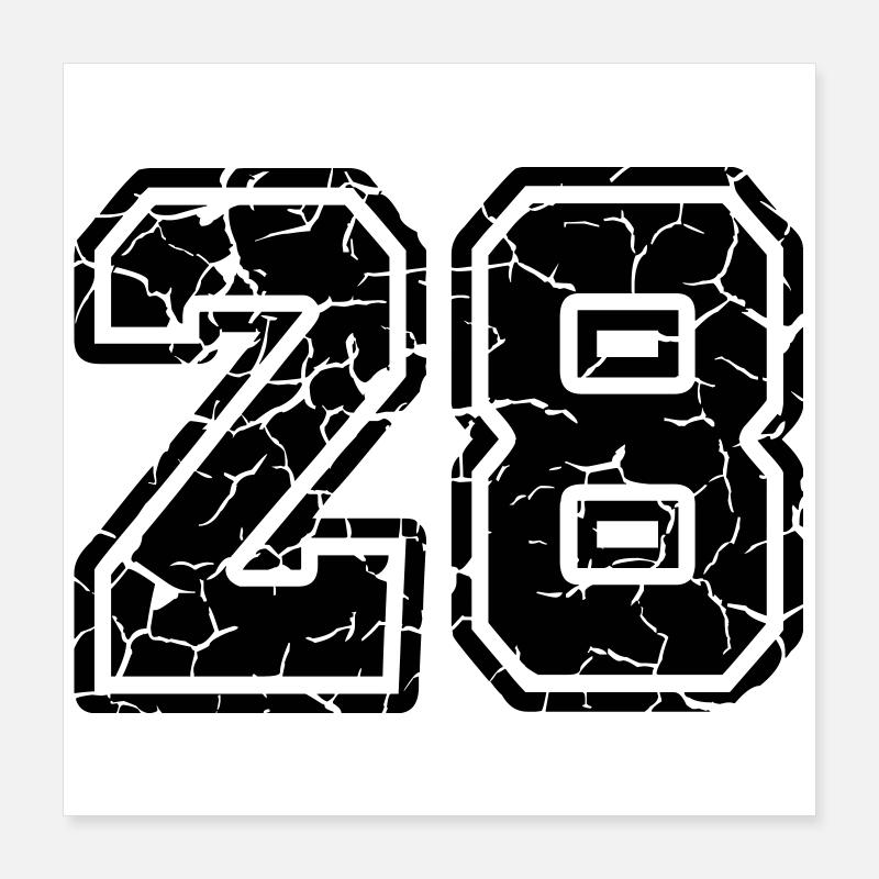 28 Poster 40x40 cm
