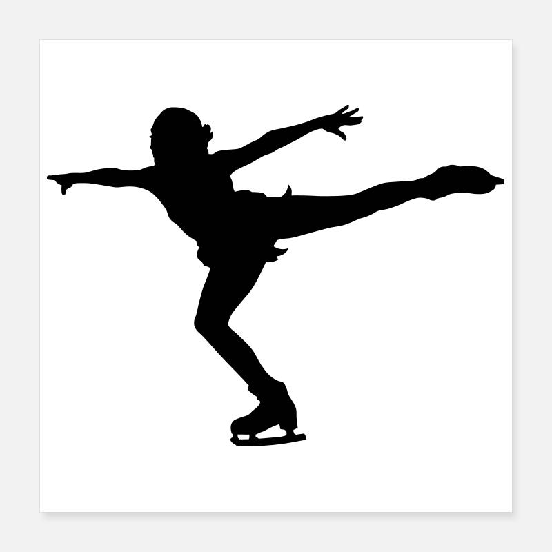 figure skating Poster 16" x 16" (40x40 cm)
