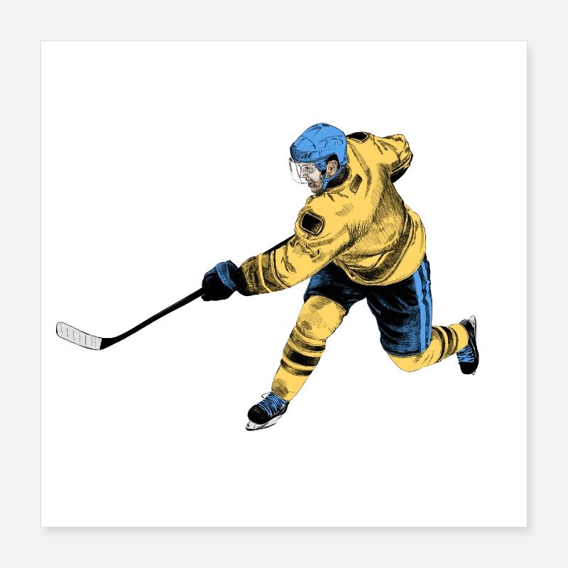 hockey Poster 40 x 40 cm