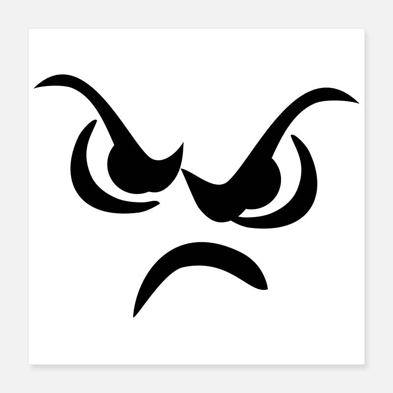 Der böse Blick Poster 40x40 cm