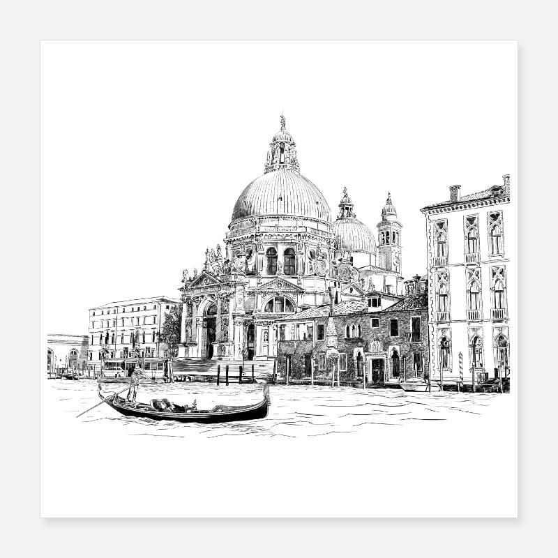 Venedig Poster 40x40 cm
