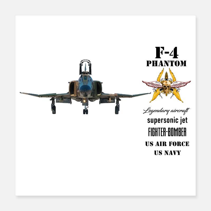 F-4 Phantom Poster 40x40 cm