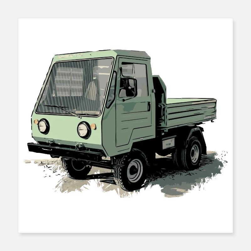 Camion MULTICAR DDR Poster 40 x 40 cm