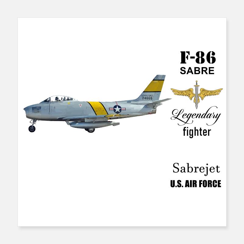 F-86 Sabre Poster 40x40 cm