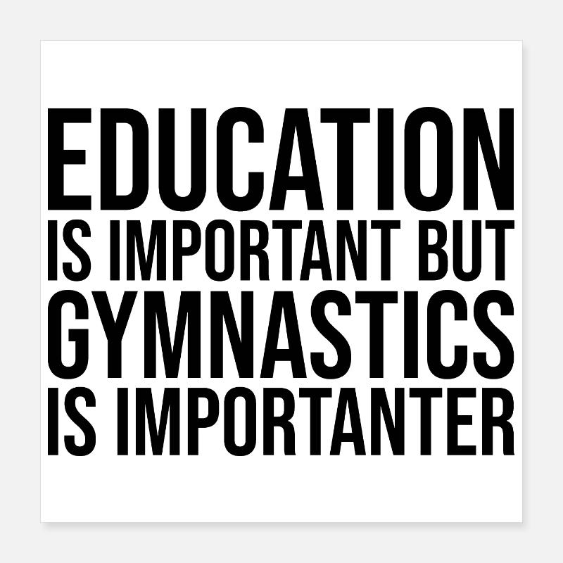 gymnastique Poster 40 x 40 cm