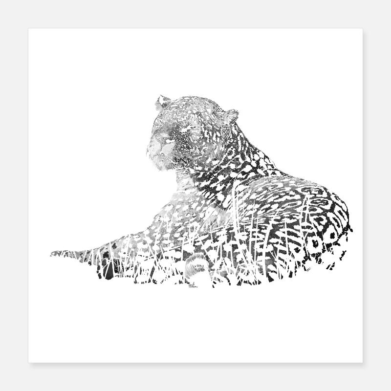 Leopard Poster 40x40 cm
