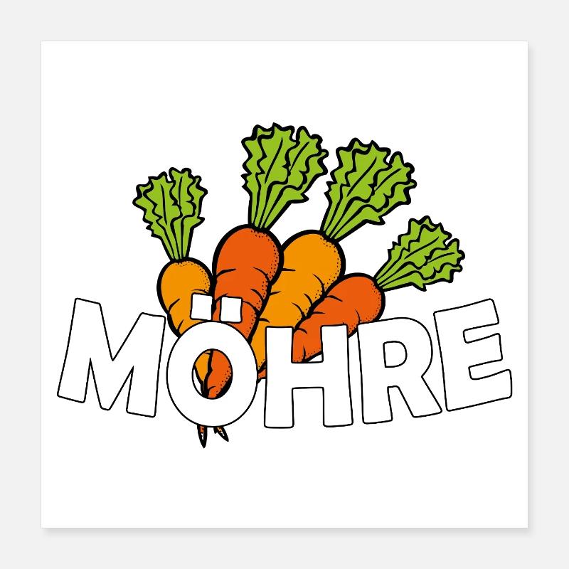 MÖHRE Poster 40x40 cm