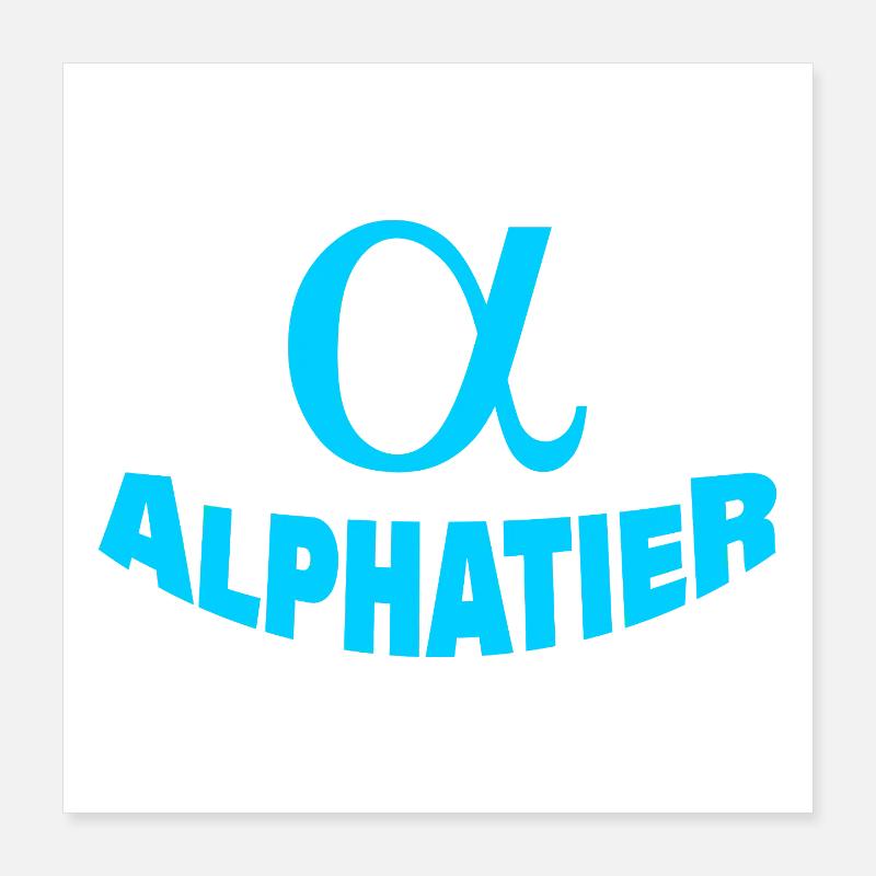 ALPHATIER Poster 40x40 cm