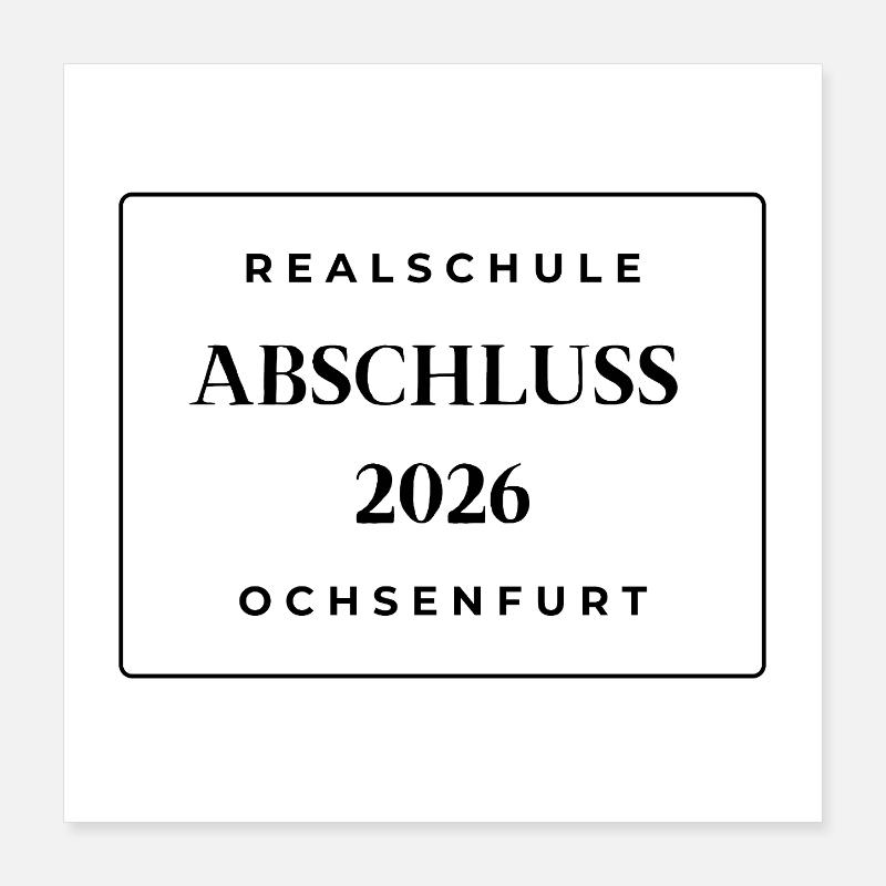 Graduation 2026 Poster 16" x 16" (40x40 cm)