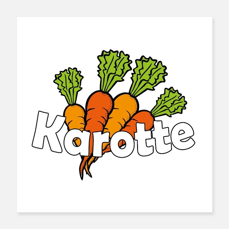 Carrot Poster 16" x 16" (40x40 cm)